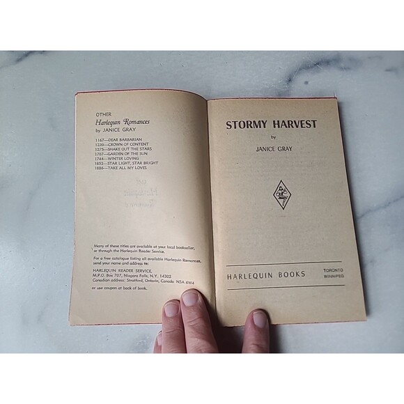 Stormy Harvest By Janice Gray Paperback - Picture 3 of 10